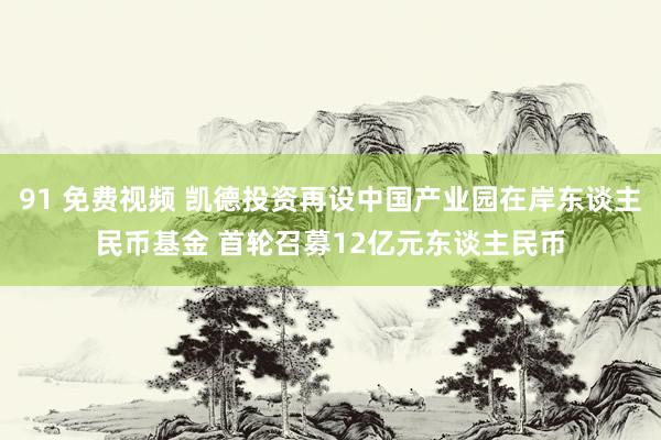 91 免费视频 凯德投资再设中国产业园在岸东谈主民币基金 首轮召募12亿元东谈主民币