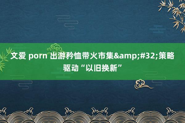 文爱 porn 出游矜恤带火市集&#32;策略驱动“以旧换新”