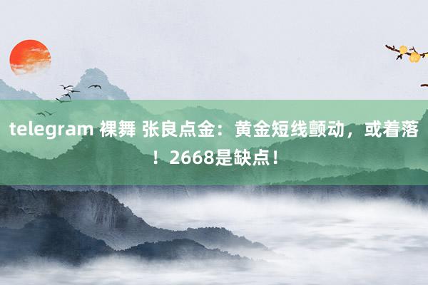 telegram 裸舞 张良点金：黄金短线颤动，或着落！2668是缺点！