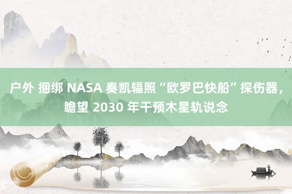 户外 捆绑 NASA 奏凯辐照“欧罗巴快船”探伤器，瞻望 2030 年干预木星轨说念