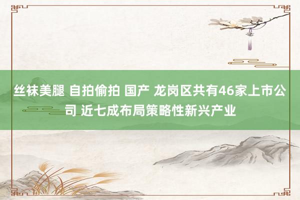 丝袜美腿 自拍偷拍 国产 龙岗区共有46家上市公司 近七成布局策略性新兴产业