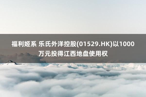 福利姬系 乐氏外洋控股(01529.HK)以1000万元投得江西地盘使用权