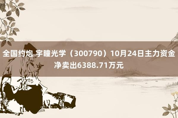 全国约炮 宇瞳光学（300790）10月24日主力资金净卖出6388.71万元