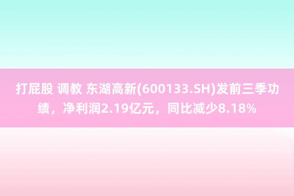 打屁股 调教 东湖高新(600133.SH)发前三季功绩，净利润2.19亿元，同比减少8.18%