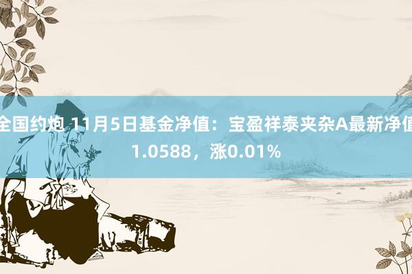 全国约炮 11月5日基金净值：宝盈祥泰夹杂A最新净值1.0588，涨0.01%