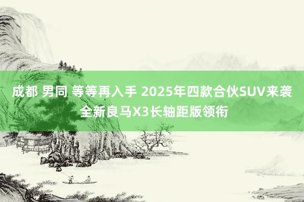 成都 男同 等等再入手 2025年四款合伙SUV来袭 全新良马X3长轴距版领衔